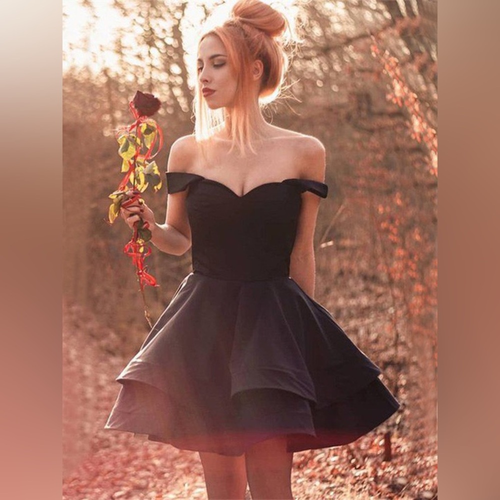 Little black dress, A-line, size M